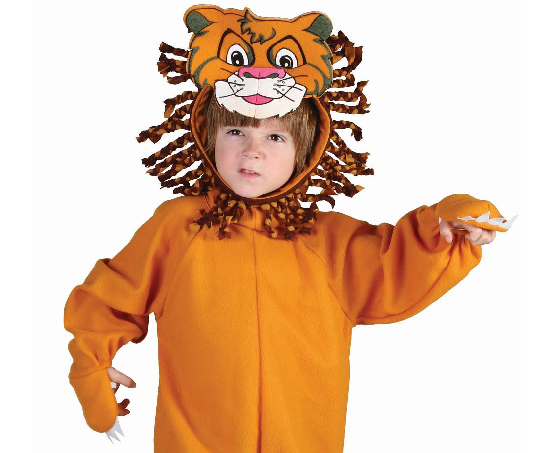 Role play-set for child Orange Lion (jumpsuit, hood, tail), size 92/104 cm